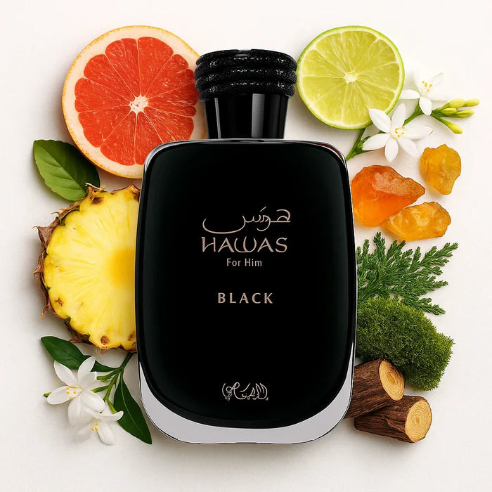 Hawas Black Rasasi Eau de Parfum Para Hombre
